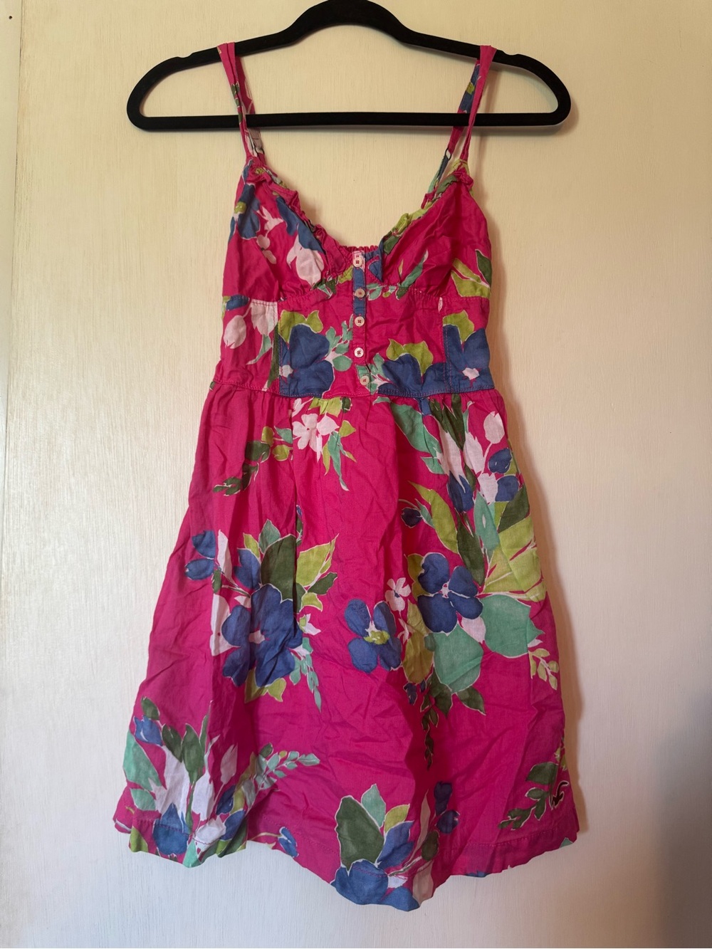 Vtg hollister floral babydoll dress
